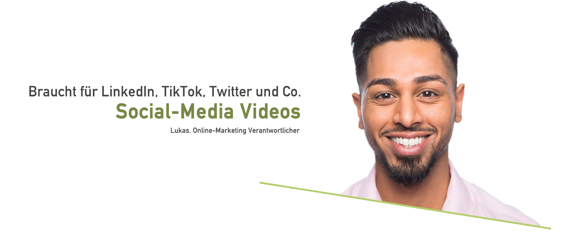 Social-Media Videos für LinkedIn, TikTok, Twitter und Co.